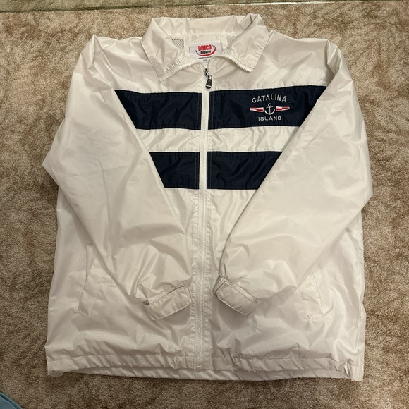 Women’s medium white Dimco Catalina Island windbreaker - Picture 2 of 7